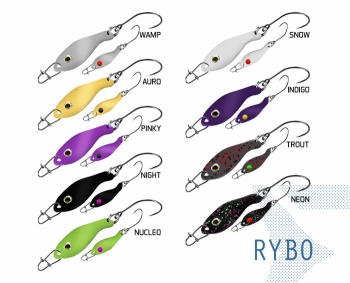 LINGURITA OSCILANTA DELPHIN RYBO 0.5G TROUT HOOK #8 SNAP 00