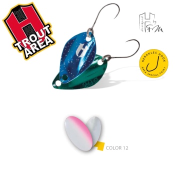 LINGURITA OSCILANTA HERAKLES RUCK SPOON 2.0gr Culoare 12 White/Pink