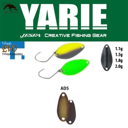 LINGURITA OSCILANTA YARIE JESPA 710T T-FRESH EVO 1.1GR CULOARE AD5 ALGAE