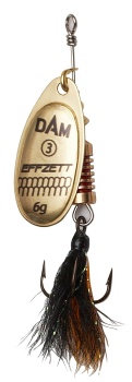 LINGURITA ROTATIVA DAM STANDARD DRESSED SPINNER NR.1 3G S GOLD