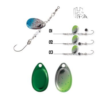 LINGURITA ROTATIVA HERAKLES CLEVER SPIN 1.5gr Culoare 34 Chartreuse Impact