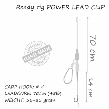 MONTURA CRAP ORANGE 39 56GR NR.4 PLUMB PIERDUT - Img 2