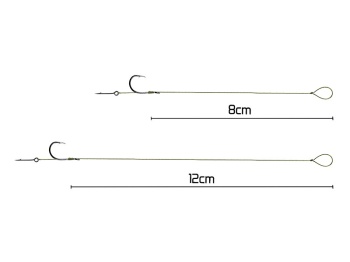 MONTURA FEEDER DELPHIN NOLIMIT STING / 6BUC 12CM / 15LBS / BARB NR.6 / STING7MM - Img 3