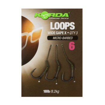 MONTURA KORDA WIDE GAPE LOOP MICROBARBED NR.4/18LB