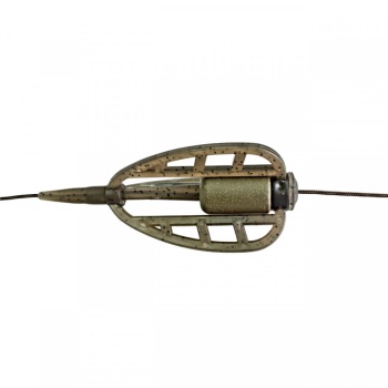 MONTURA ORANGE CU MOMITOR TRIANGULAR 30GR SI 2 CARLIGE CARP SUPER METHOD NO.4 - Img 2