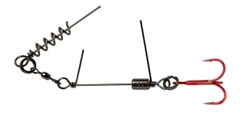 MONTURA SAVAGE GEAR CORKSCREW STINGER 3G NR.1X1/0/35KG RED 2BUC/PL