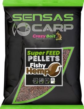 NADA SENSAS SUPER FEED PELLET FISHY HEMP 4MM 650G