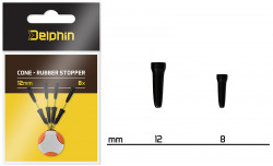 OPRITOARE DELPHIN CONE RUBBER STOPPER, 8BUC/PLIC 8MM