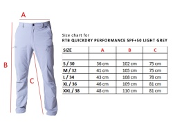 PANTALONI RTB QUICKDRY PERFORMANCE SPF+50 LIGHT GREY- MARIMEA L