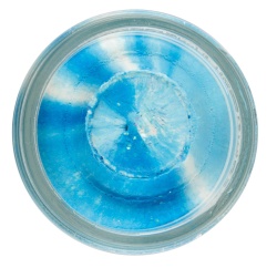 PASTA FLOTANTA BERKLEY POWERBAIT NATURAL GLITTER TROUT DOUGH GARLIC WHITE / BLUE GLITTER