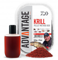 PELETE DAIWA ADVANTAGE METHOD BOX + BOOSTER KRILL 500G
