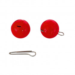PLUMBI CHEBURASHKA KONGER ROSU 18GR CU AGRAFA DETASABILA 5BUC
