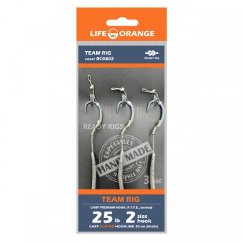 RIG CRAP TEAM RIG 04 ORANGE SERIES 8 NO.4 35LB 20CM 3BUC