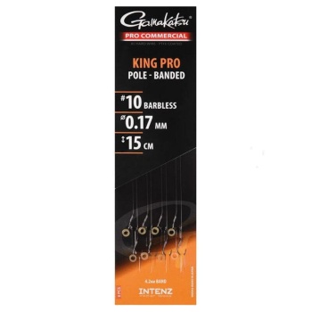 RIG GAMAKATSU KING PRO POLE BANDED NR.16/0,14MM/15CM 8BUC/PL