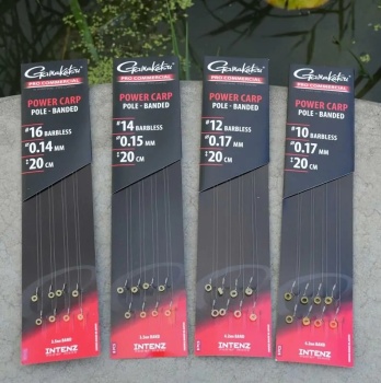 RIG GAMAKATSU POWER CARP POLE BANDED NR.12/0,17MM/20CM 8BUC/PL - Img 4