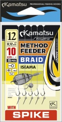 RIG METHOD FEEDER PE SPIN KAMATSU ISEAMA FIR TEXTIL 5BUC 10CM, NR.10, 0.12MM