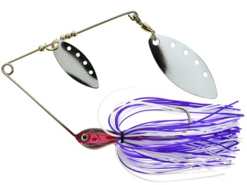 RTB DUAL BLADE SPINNERBAIT 16G PURPLE BLACK SILVER GLITTER