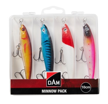 SET 4 VOBLERE DAM MINNOW PACK INC. BOX 10CM