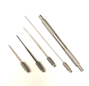 SET BURGHIE / CROSETE LINEAEFFE 2 HEAD INTERCHANGEABLE INOX