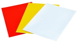 SET FOLIE AUTOCOLANT REFLECTORIZANT CARP ZOOM 15X20CM ALB/GALBEN/ROSU