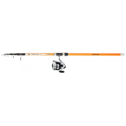 SET LANSETA DAIWA TELE PROTEUS SURF 3.60M 50-100G+DAIWA DF 4000A
