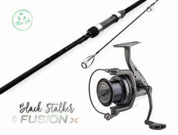 SET LANSETA ZFISH BLACK STALKER 10FT 3.00M 3LB + MULINETA FUSION X 6000