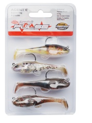 SET SHADURI BERKLEY PULSE AGENT E 4-PACK 5.5CM / 10G
