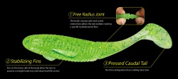 SHAD DUO REALIS BOOSTAR WAKE 3.5 8.8CM F037 LIME CHART 6BUC/PLIC