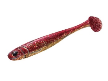 SHAD MAJOR CRAFT STABI SHAD SLIM 4 10.2cm #001 Red Gold