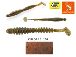 SHAD TIEMCO LOCOISM FLEXY SHAD 3 7.6CM CULOARE 102 GP/BKF 9BUC/PLIC
