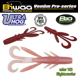 SHAD ULTRA HOG 4 10CM 103 NIGHTCRAWLER 8BUC/PLIC