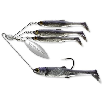 SPINNERBAIT LIVE TARGET MINNOW RIG LARGE/14G PURPLE PEARL/SILVER