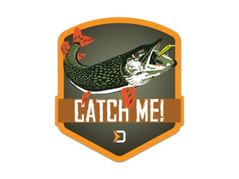 STICKER DELPHIN CATCHME STIUCA / 9X8CM