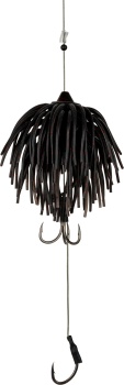 TEASER BLACK CAT REAL WORM TEASER 80G BLACK RED FLASH