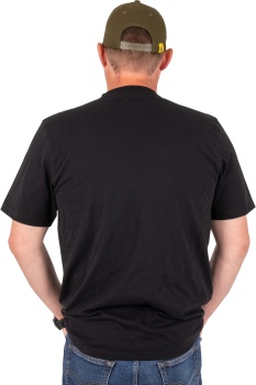 TRICOU BLACK CAT DISTRESSED LOGO BLACK TEE XXL - Img 2