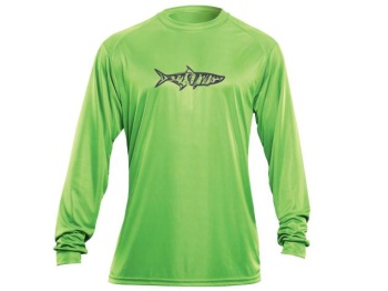 TRICOU FLYING FISHERMAN TARPON PERFORMANCE TEE LIME
