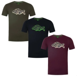 TRICOU KORDA OUTLINE TEE BLACK MAR.XL