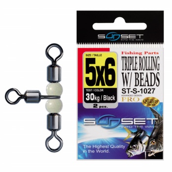 VARTEJ SUNSET ST-S-1027 TRIPLE ROLLING W/BEADS 7X8 19KG