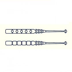 VIERME MUSTAD AJI MICRO PLU 5CM ORANGE GLOW GLITTER 16BUC / PL