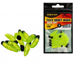 VIERMI ARTIFICIALI FILEX HONEY WORM FF 20 LIME 25MM 10BUC