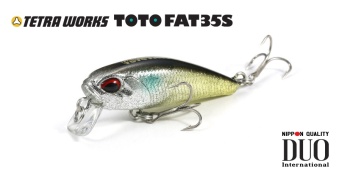 VOBLER DUO TETRA WORKS TOTO FAT 35S 3.5CM 2.1GR CCC0076 UV SILVER - Img 2