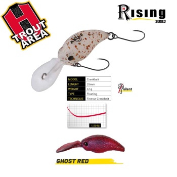 VOBLER HERAKLES ASU 35F 3.5cm 3.1gr Ghost Red