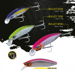 VOBLER HERAKLES BULLET 85SK 8.5cm 24.5gr Pink Silver