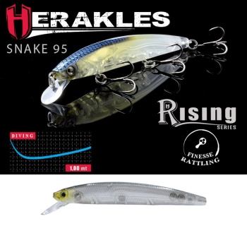 VOBLER HERAKLES HERAKLES SNAKE 95SP 9.5cm 9gr Ghost Bait