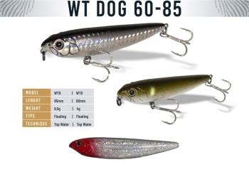VOBLER HERAKLES WT-DOG 60 6cm 4gr Red Head Holo