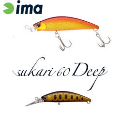 VOBLER IMA SUKARI 60 DEEP 60MM 8GR 019 SMOKED GOLD BLACKBERRY