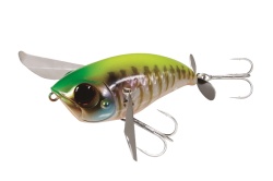 VOBLER JACKALL POMPADOUR 7.9CM / 22G IS CHARTREUSE BACK GILL BONE
