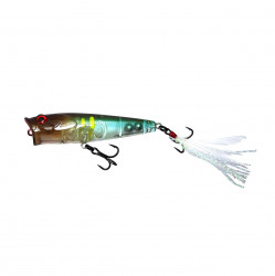 VOBLER MUSTAD BURPY POPPER. 6.5CM / 6.3G. GHOST