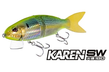 VOBLER OSP KAREN 180 SW 180mm 50gr KSW07 Mat Chart Head Smoke - Img 2