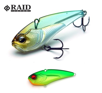 VOBLER RAID LEVEL VIB BOOST HEAVY 18GR 60MM 001 SHIMANASHI TIGER